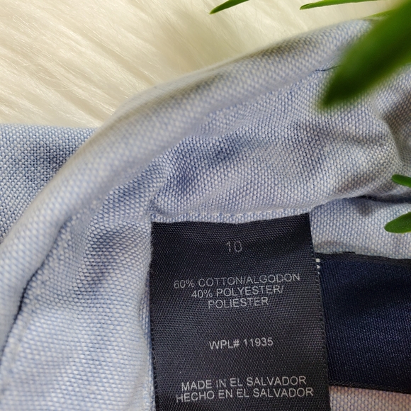 Hunt Club Blue Button Down Shirt | sz 10 - Picture 6 of 7